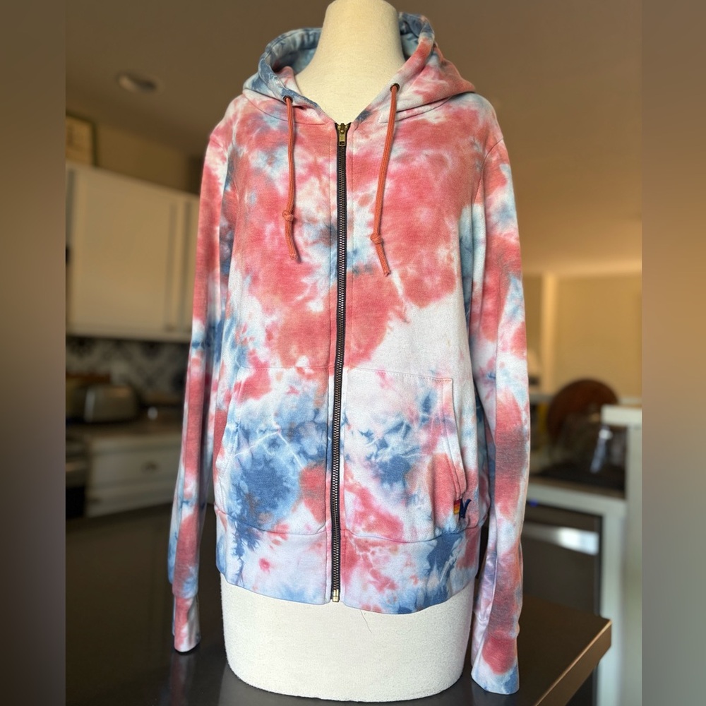 Tie-Dye Zip-Up Hoodie